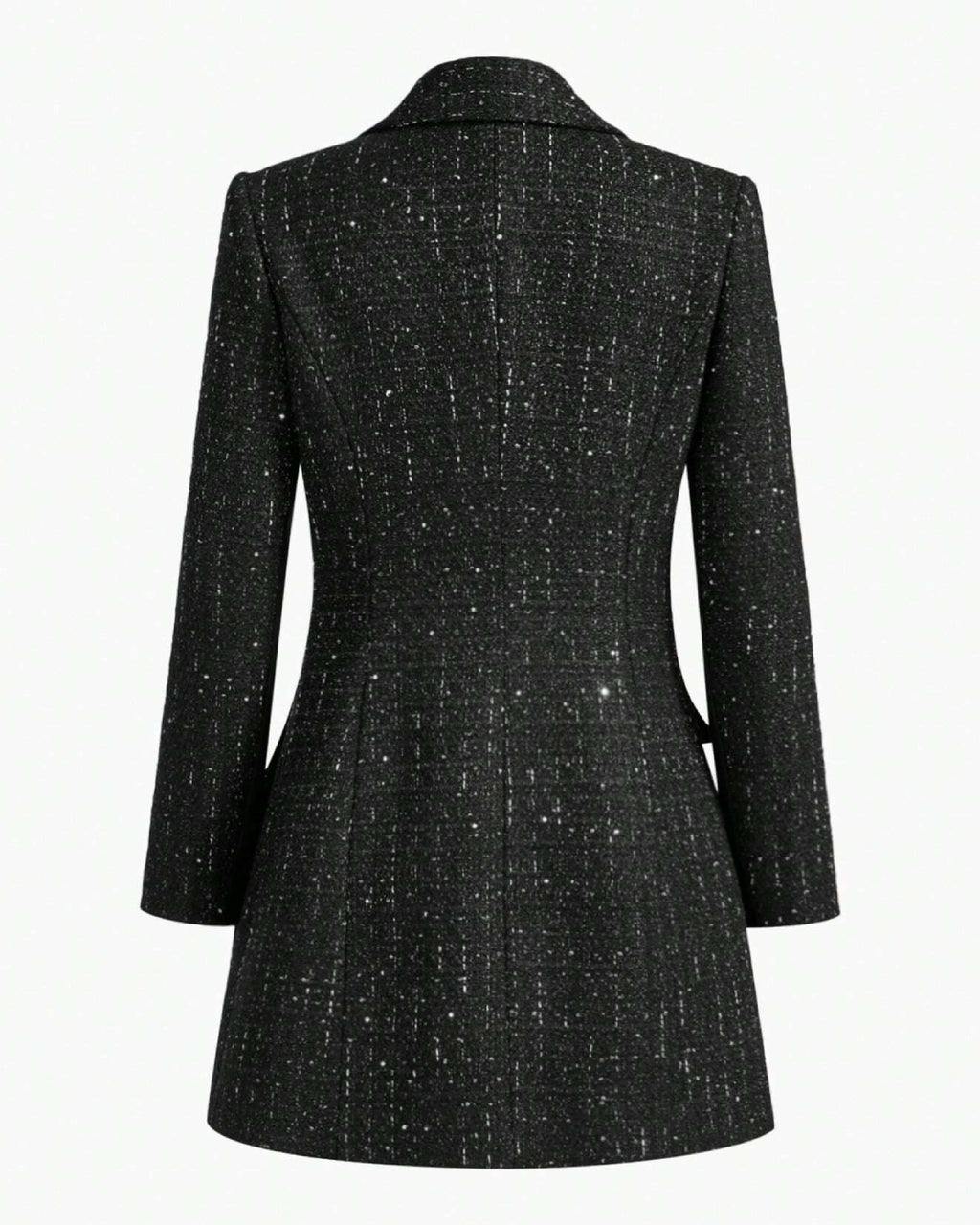 Nora Mini Long Sleeve Dress - Black
