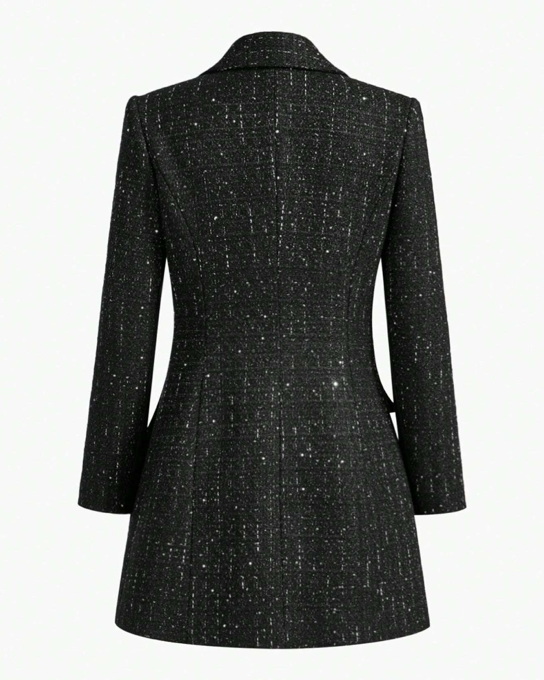 Nora Mini Long Sleeve Dress - Black
