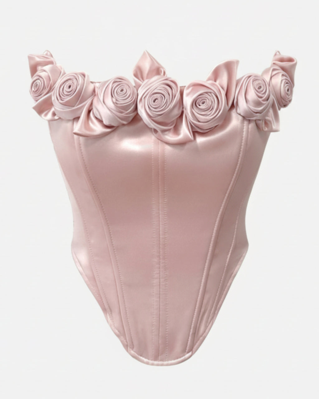 Omari Strapless Pink Corset Top for Women, Pink Bustier Corset Top, corset corset​, bustier corset​