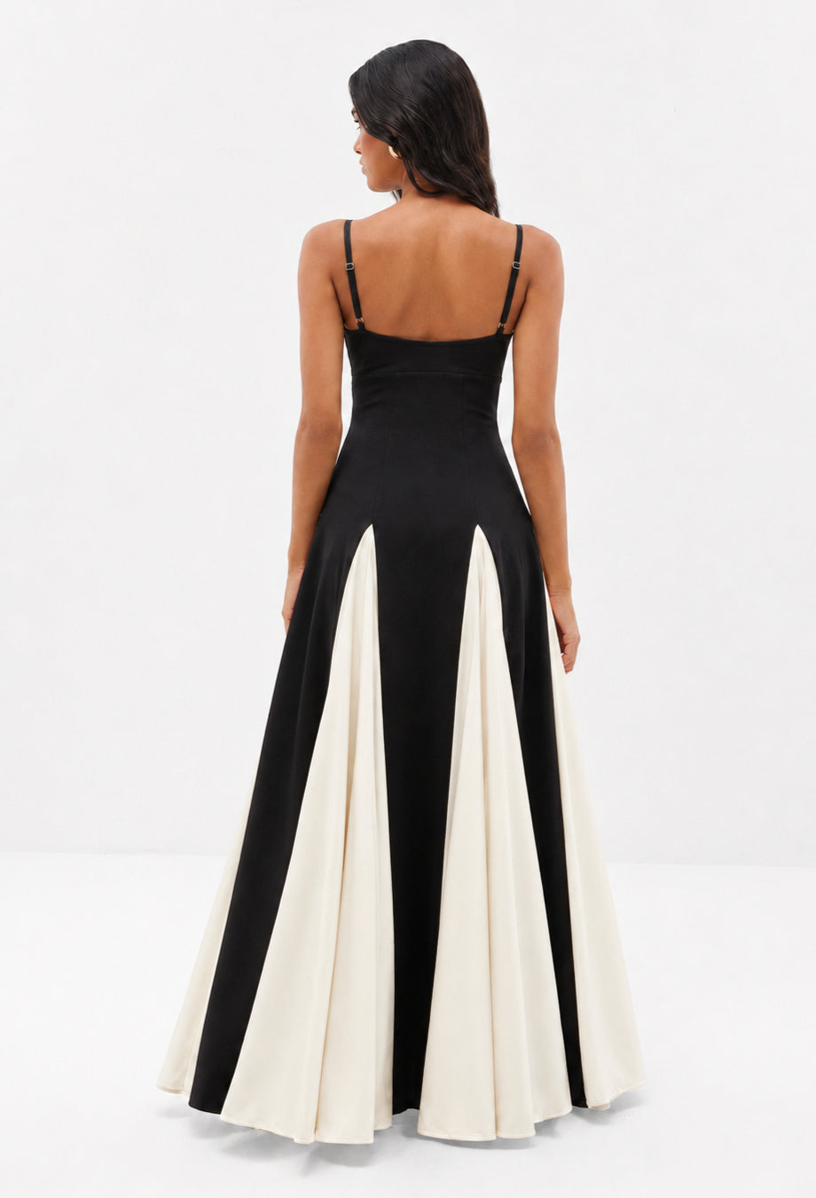 Paloma Black and White Flowy Maxi Dress, black and white maxi dress​, black and white striped maxi dress​