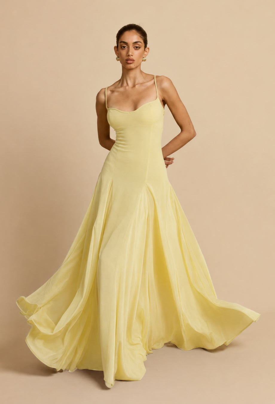 Paloma Butter Yellow Maxi Dress, maxi wedding guest dress summer​, boho maxi dress for wedding guest​