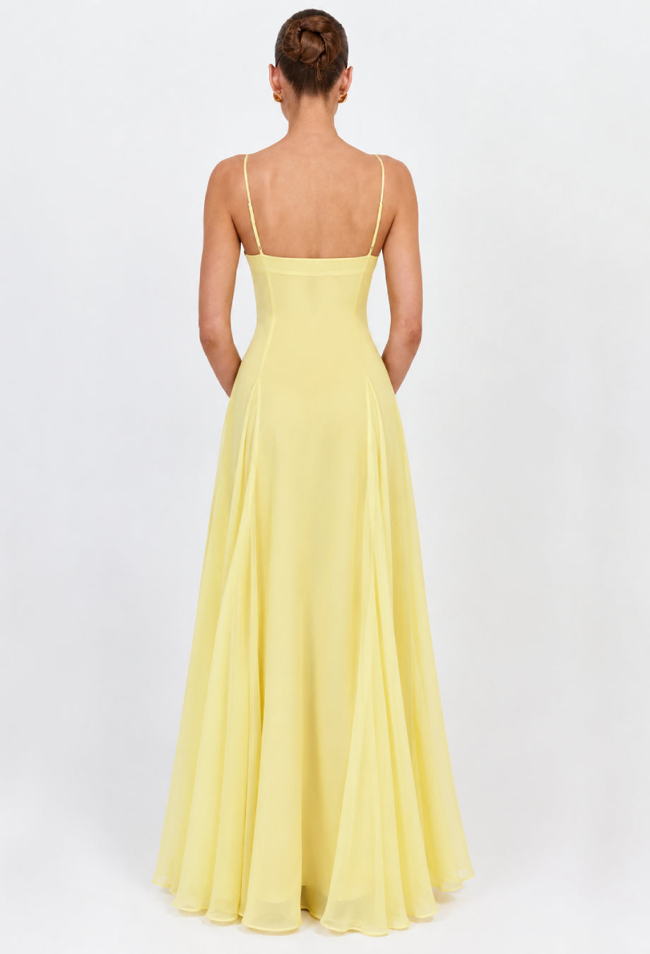 Paloma Butter Yellow Formal Wedding Guest Maxi Dress, maxi dress for beach wedding guest​, maxi dress wedding guest