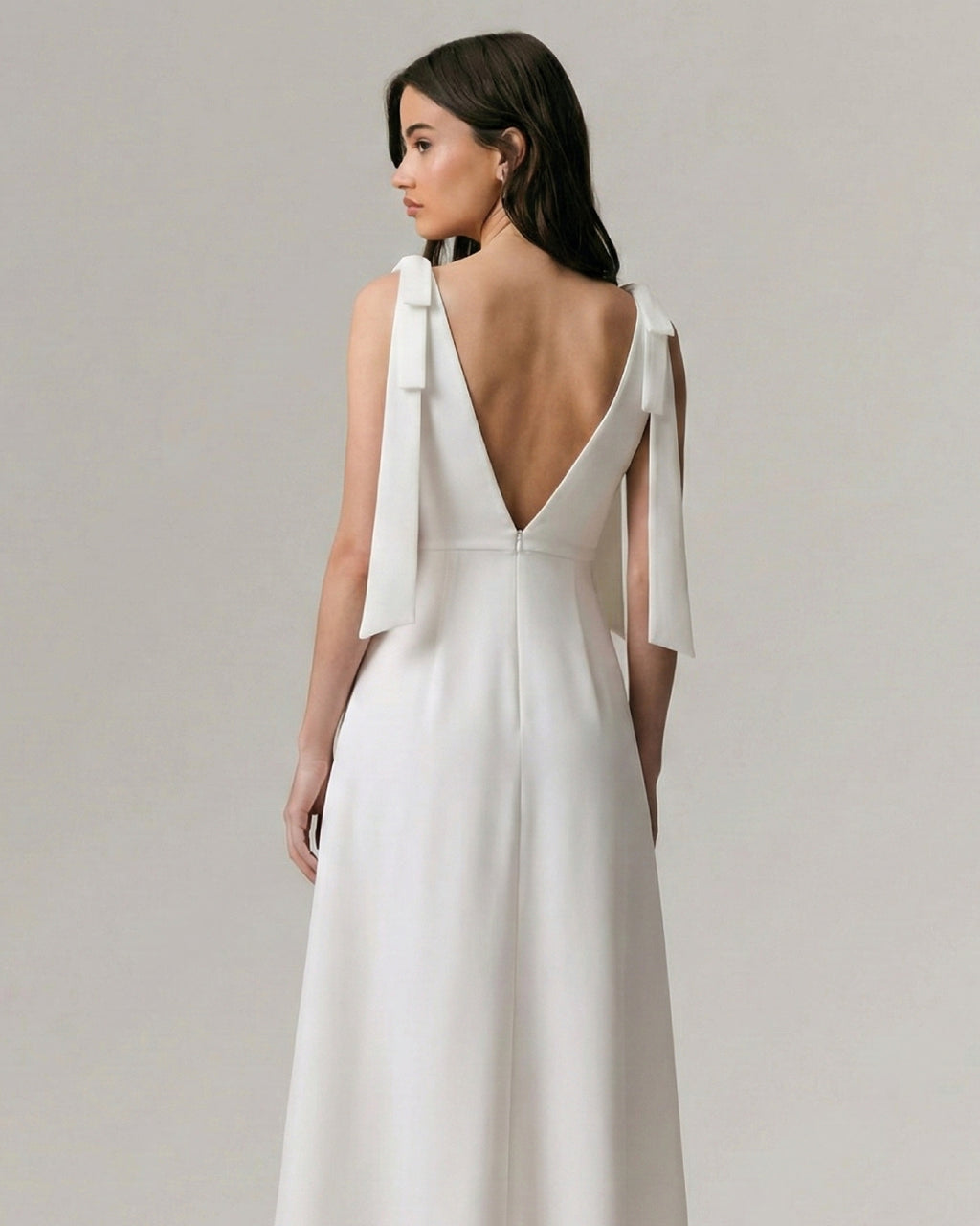 Parina White Midi Dress, bridal shower dress, white bridal shower dress for bride​
