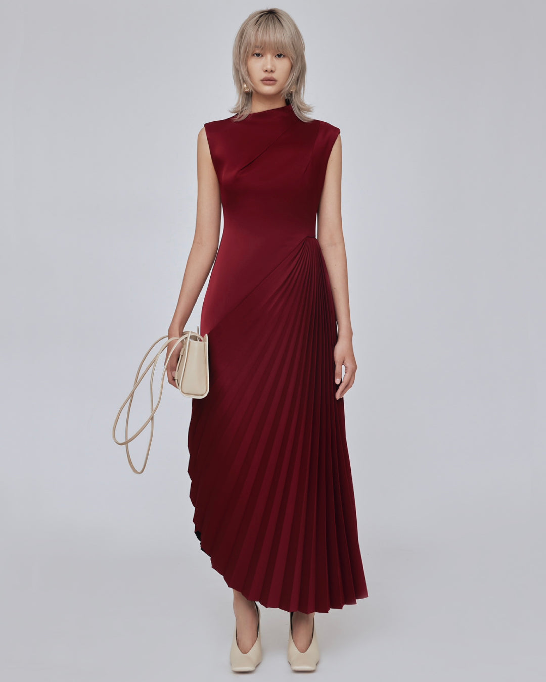 Penny Burgundy Midi Dress Penny Burgundy Midi Dress