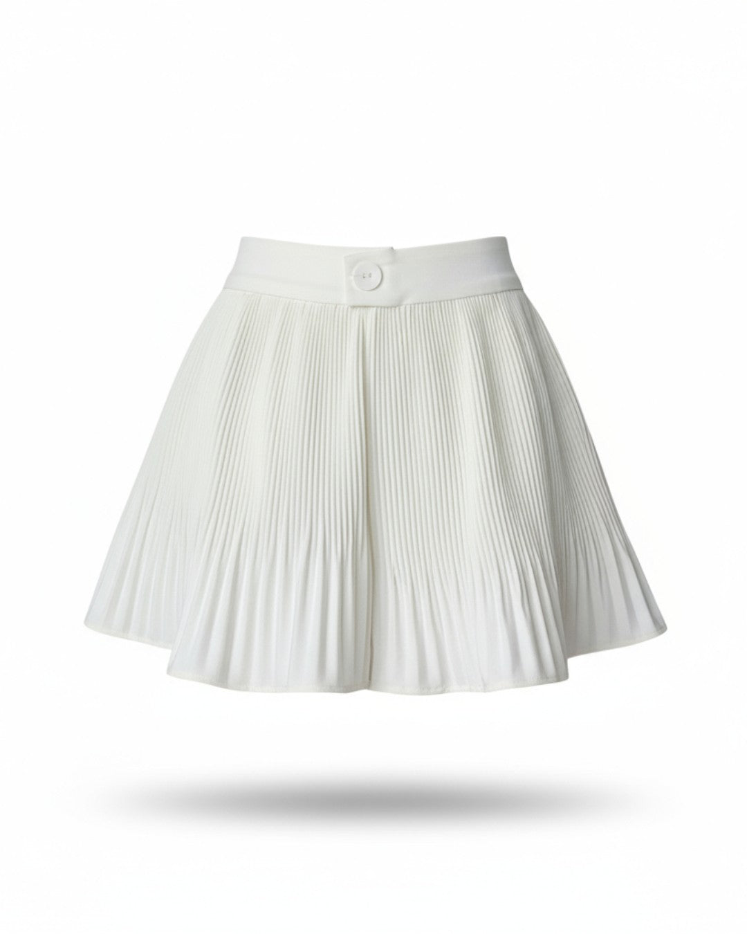 Pleated Chiffon Mini Skort