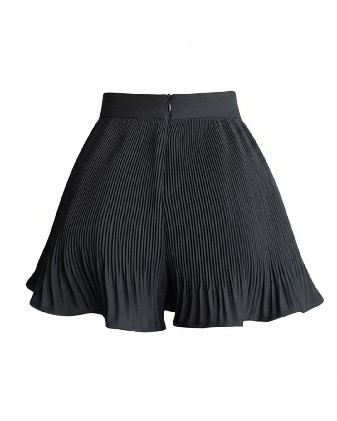 Pleated Chiffon Mini Skort