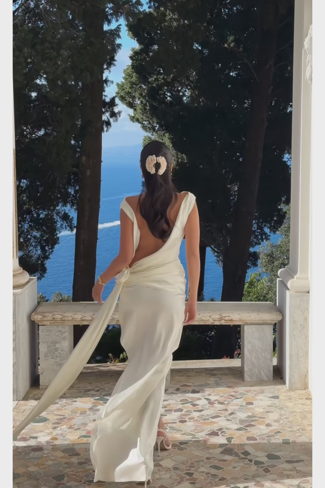 Samira White Maxi Dress, mermaid wedding dress​