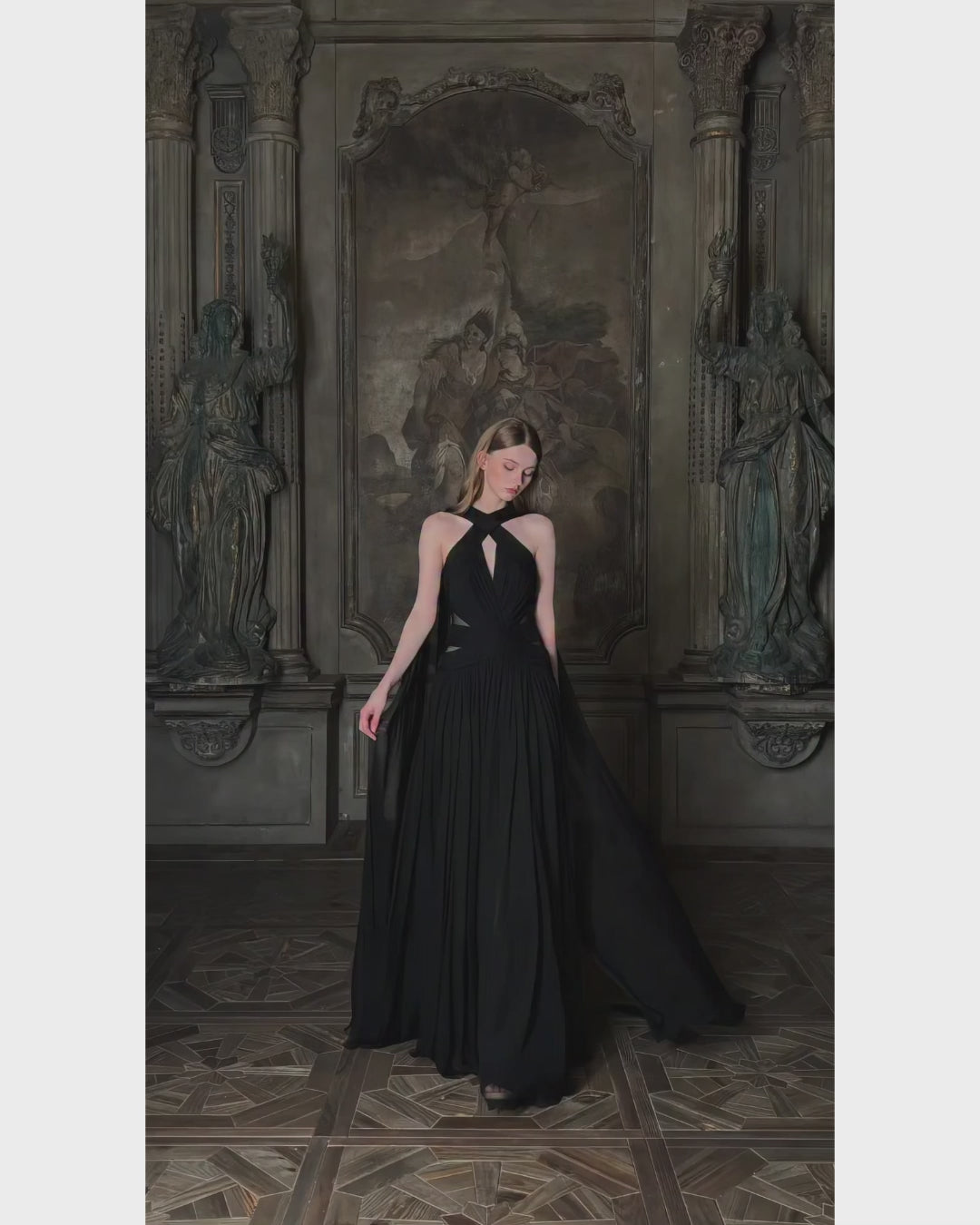 Jaya Black Evening Gown, prom gown, maxi gown