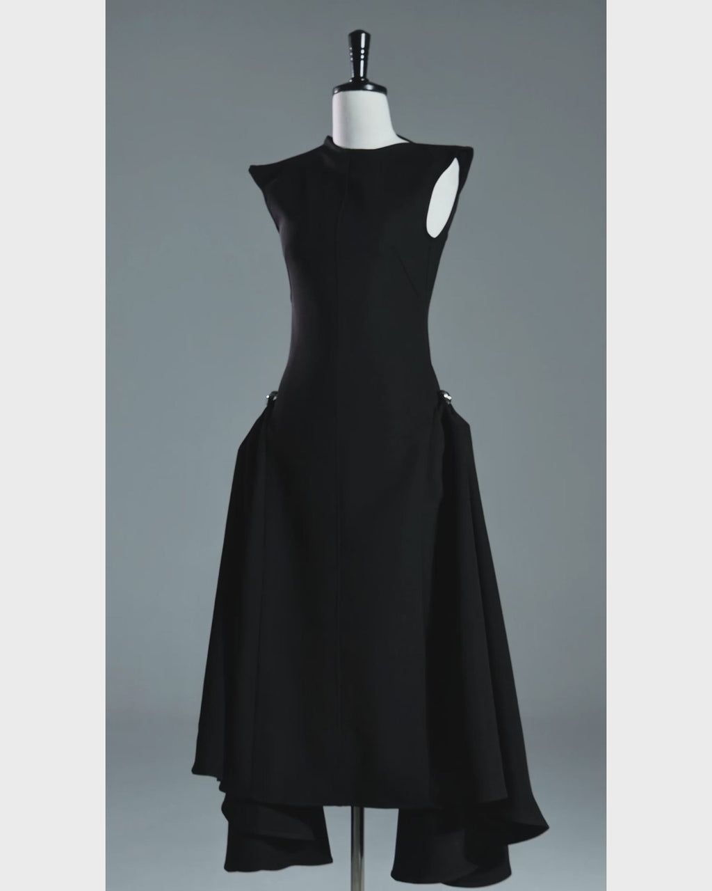 Meshki Black Midi Dress, Black Midi Dress for Graduation, shein black midi dress, black midi length dress