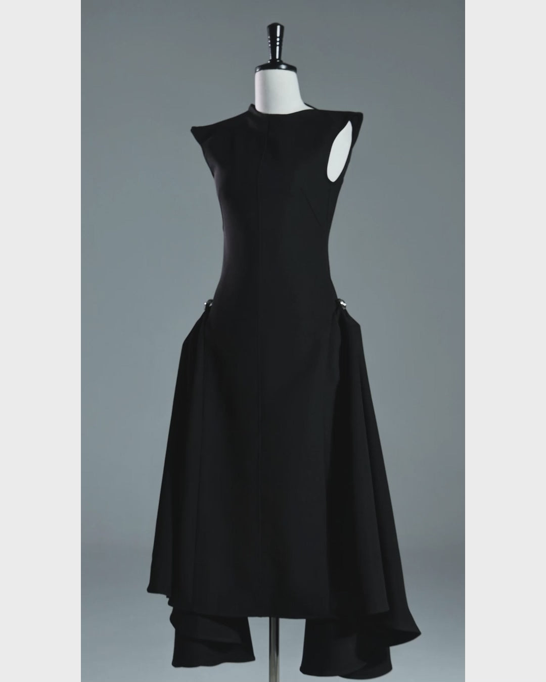 Meshki Black Midi Dress, Black Midi Dress for Graduation, shein black midi dress, black midi length dress