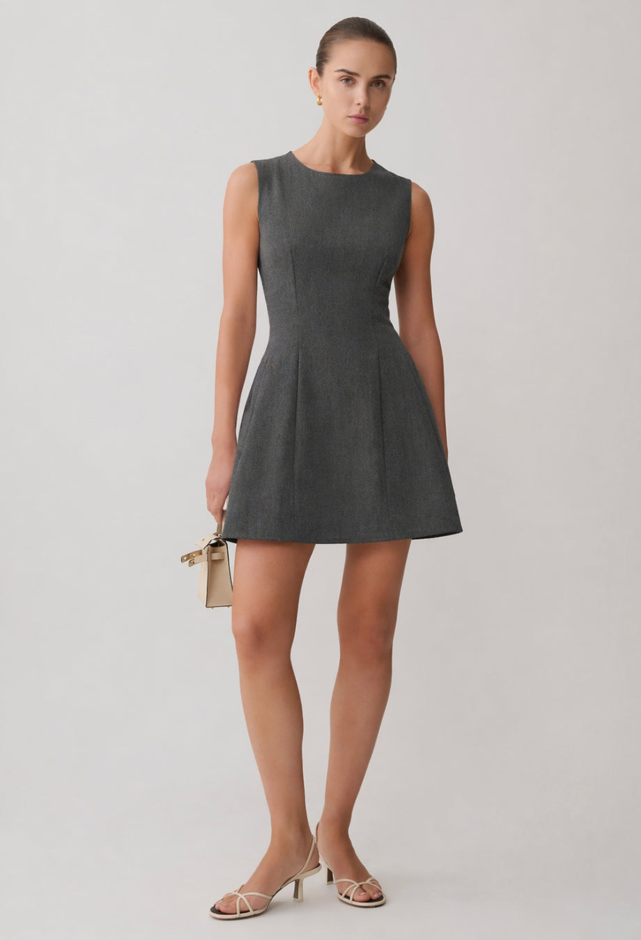 Alana Grey Mini Dress, chic mini dress​