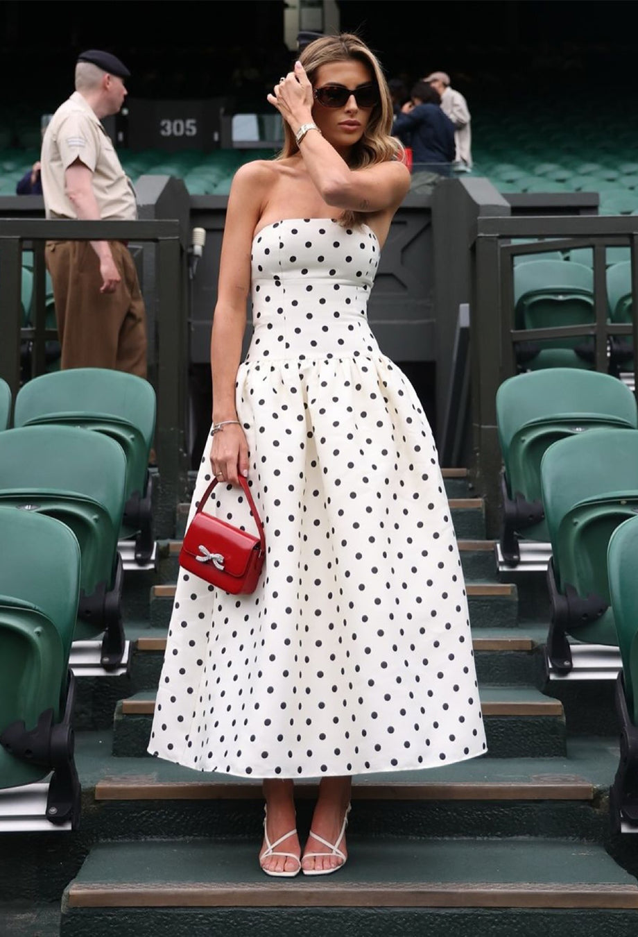 Lucia Black and White Polka Dot Midi Dress​, white polka dot midi dress​, zara polka dot midi dress