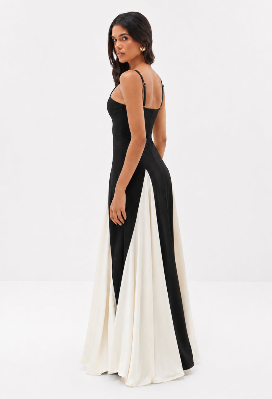 Paloma Black and White Maxi Dress, maxi white and black dress, flowy maxi dress​