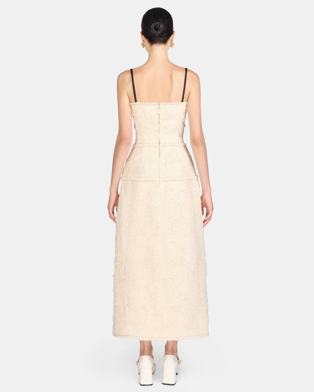Prim Formal Ivory Midi Dress, ivory dress for women, oh polly ivory dress