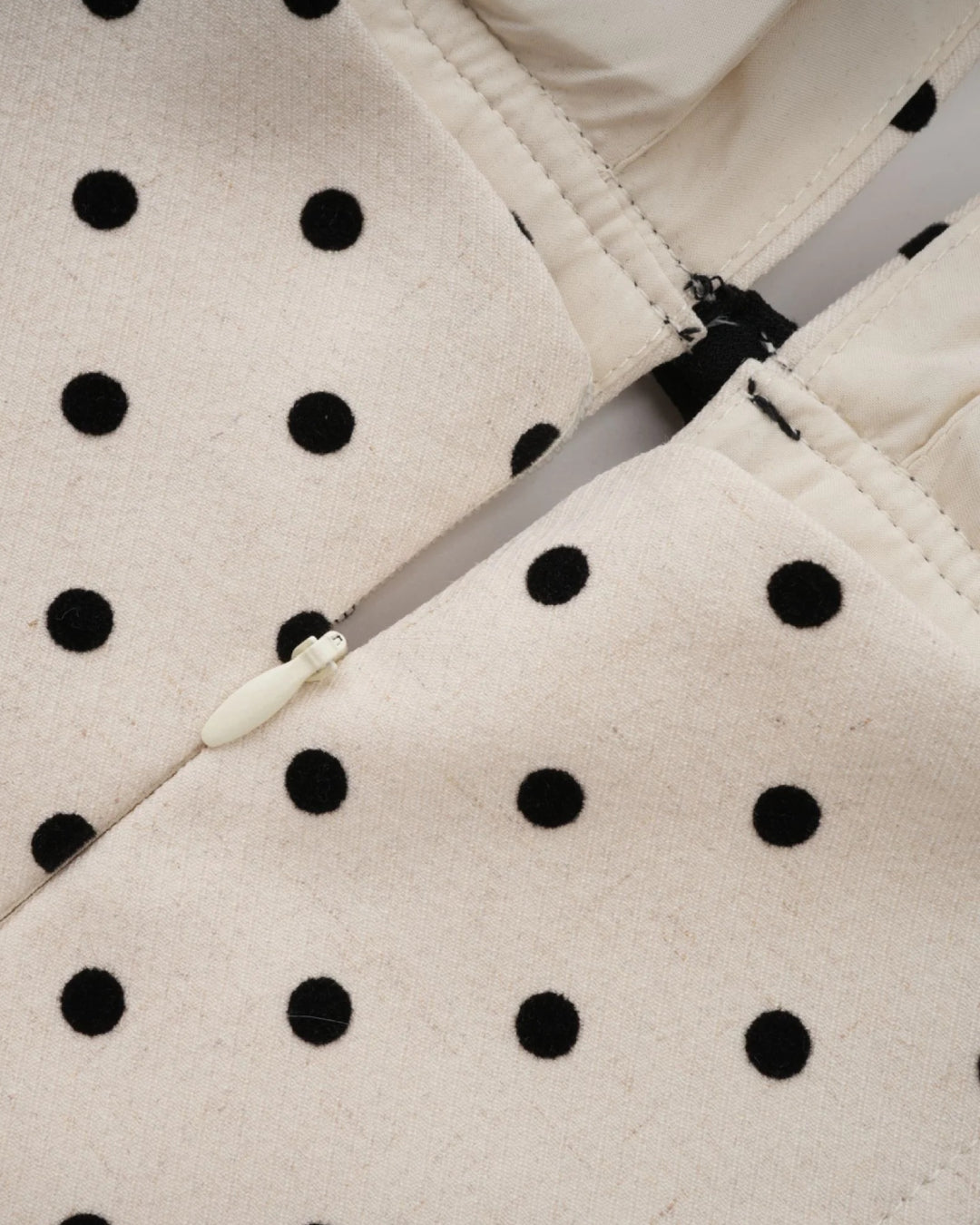 Quinn Midi Dress - Black Polka Dot Print