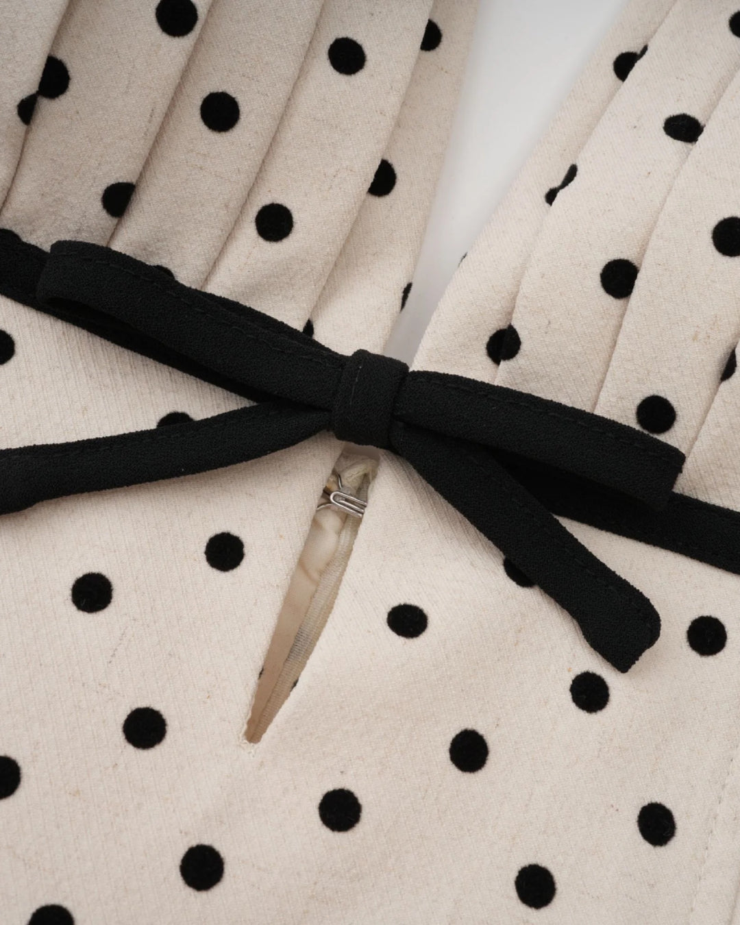 Quinn Midi Dress - Black Polka Dot Print