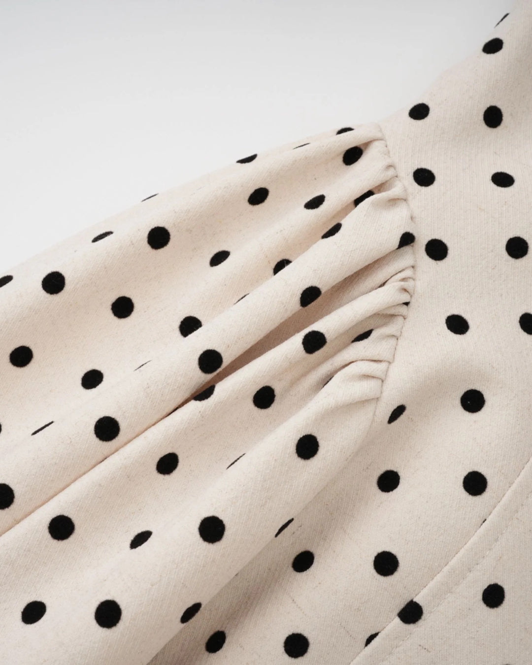 Quinn Midi Dress - Black Polka Dot Print