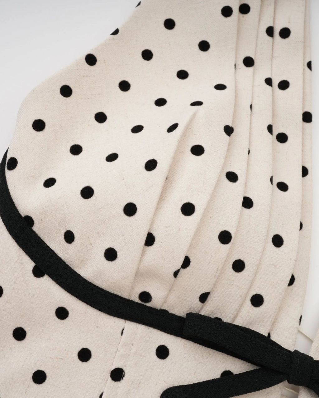 Quinn Midi Dress - Black Polka Dot Print