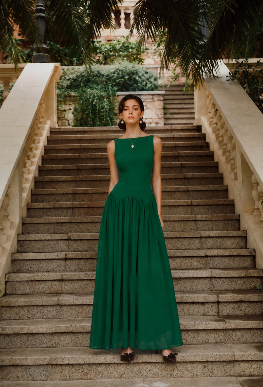 Camella Green Dress