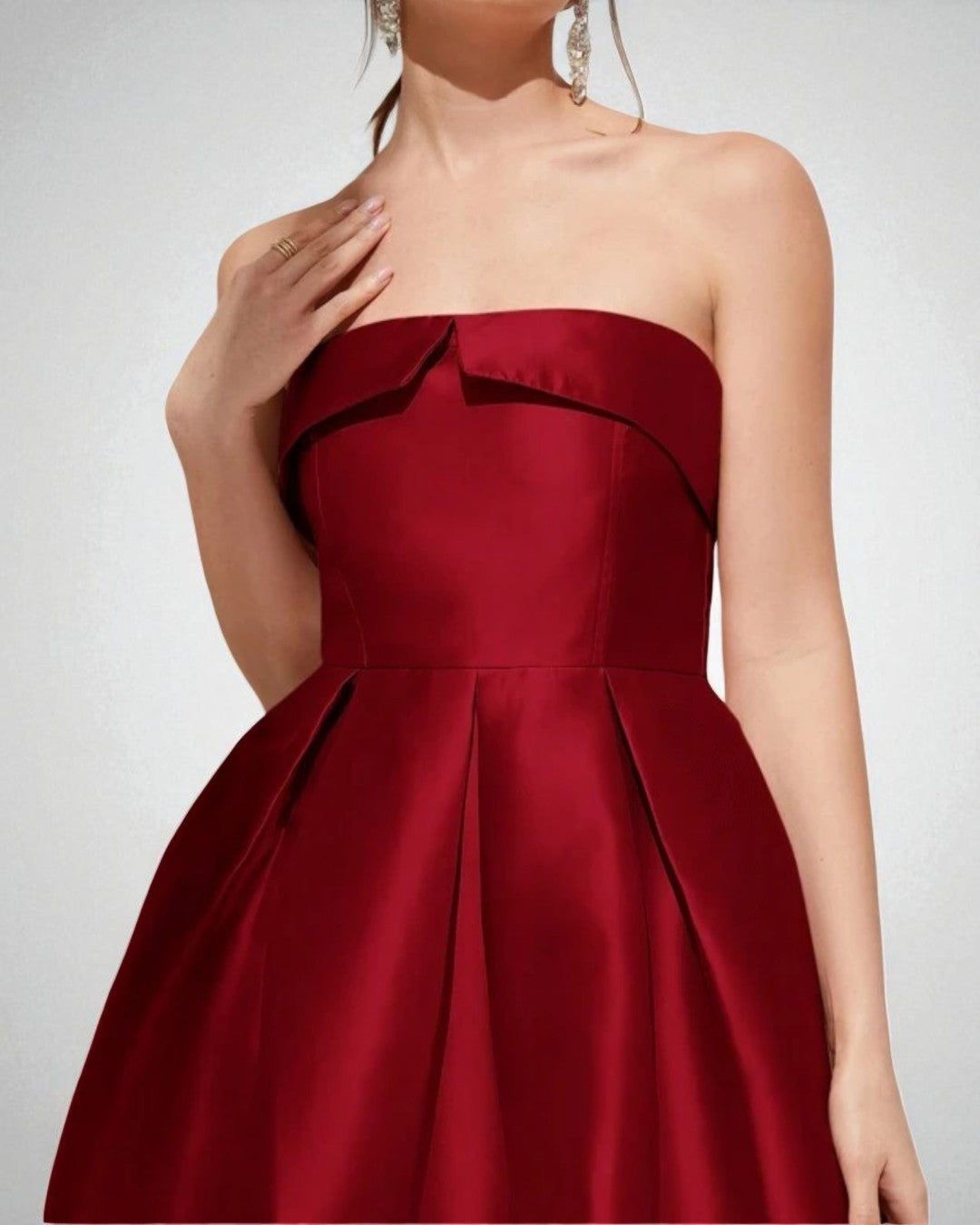 strapless midi dress​, engagement dress, engagement dress for female, bridesmaid dress, bridesmaid dresses toronto, bridesmaid dresses near me​