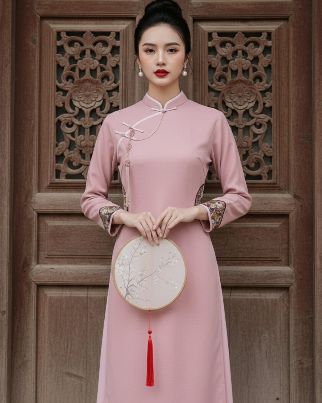 Thala Modernized Pink o Di Dress - Ao Dai Online 2XL Thala Modernized Pink o Di Dress - Ao Dai Online 2XL