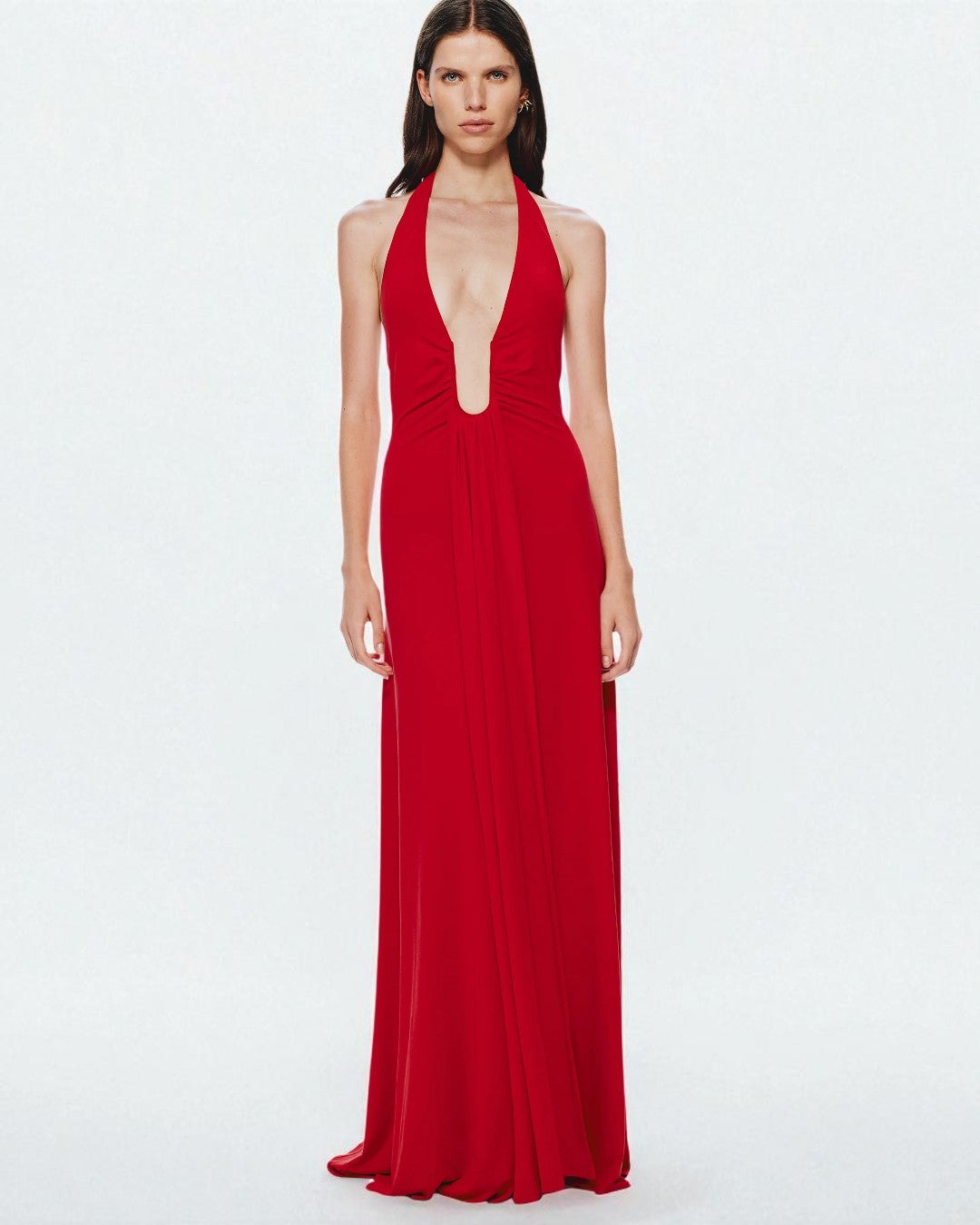 Valentina Red Maxi Dress, reddish dress, party dresses, babyboo fashion canada, babyboo shipping to canada