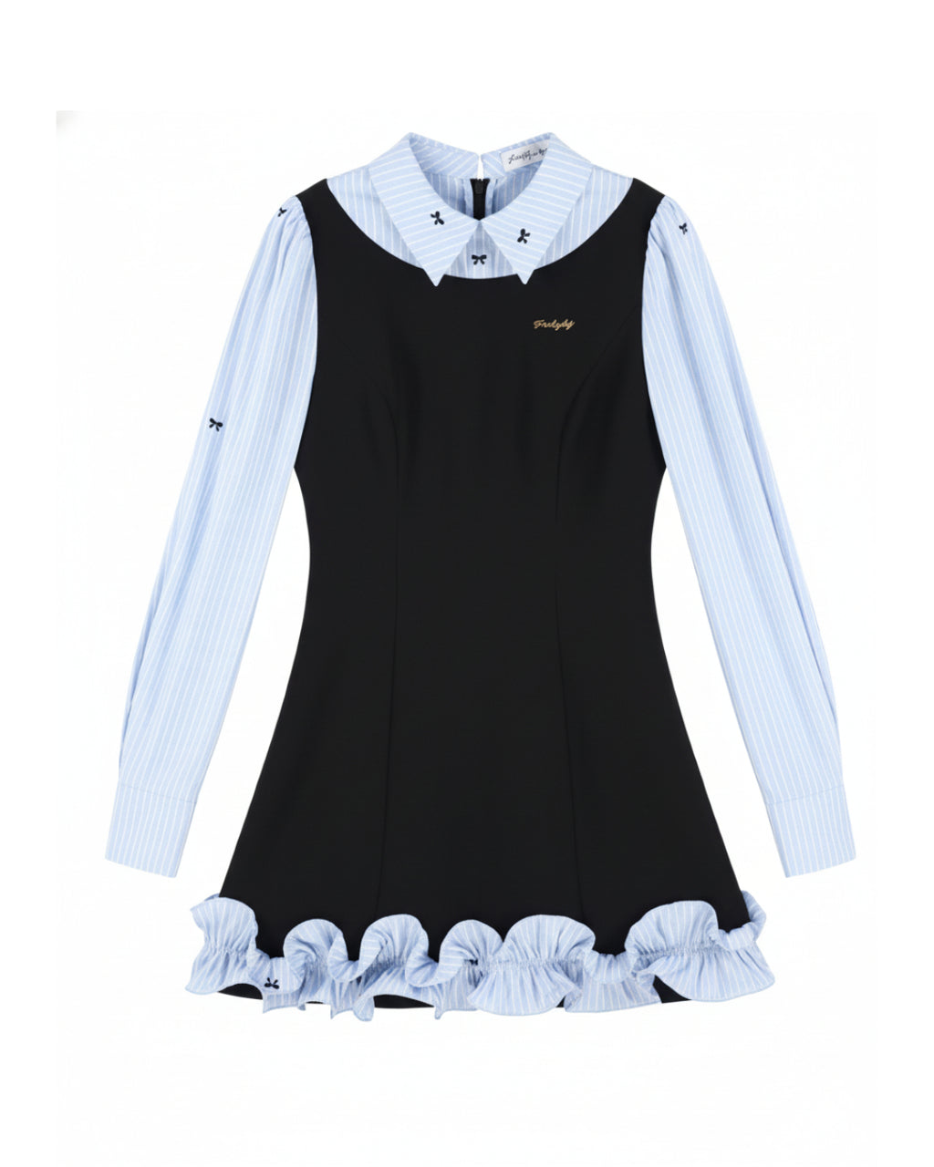 Vivien Mini Dress in Midnight Blue, Long Sleeve Cute Dress for Teens, cute cute dresses​, cute dresses​