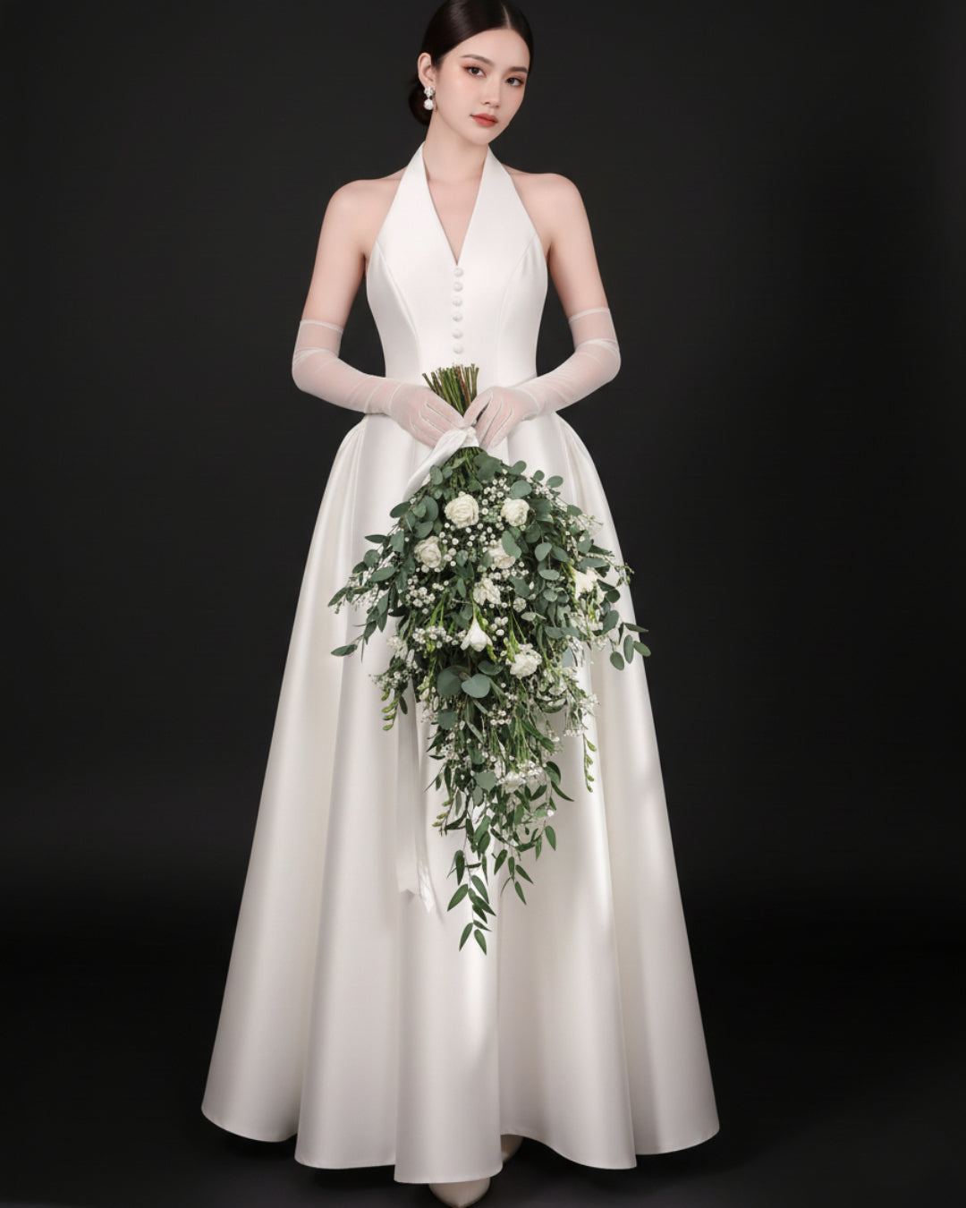 Vivienne Ivory Midi Dress, Premium Dress, huong boutique online shopping canada