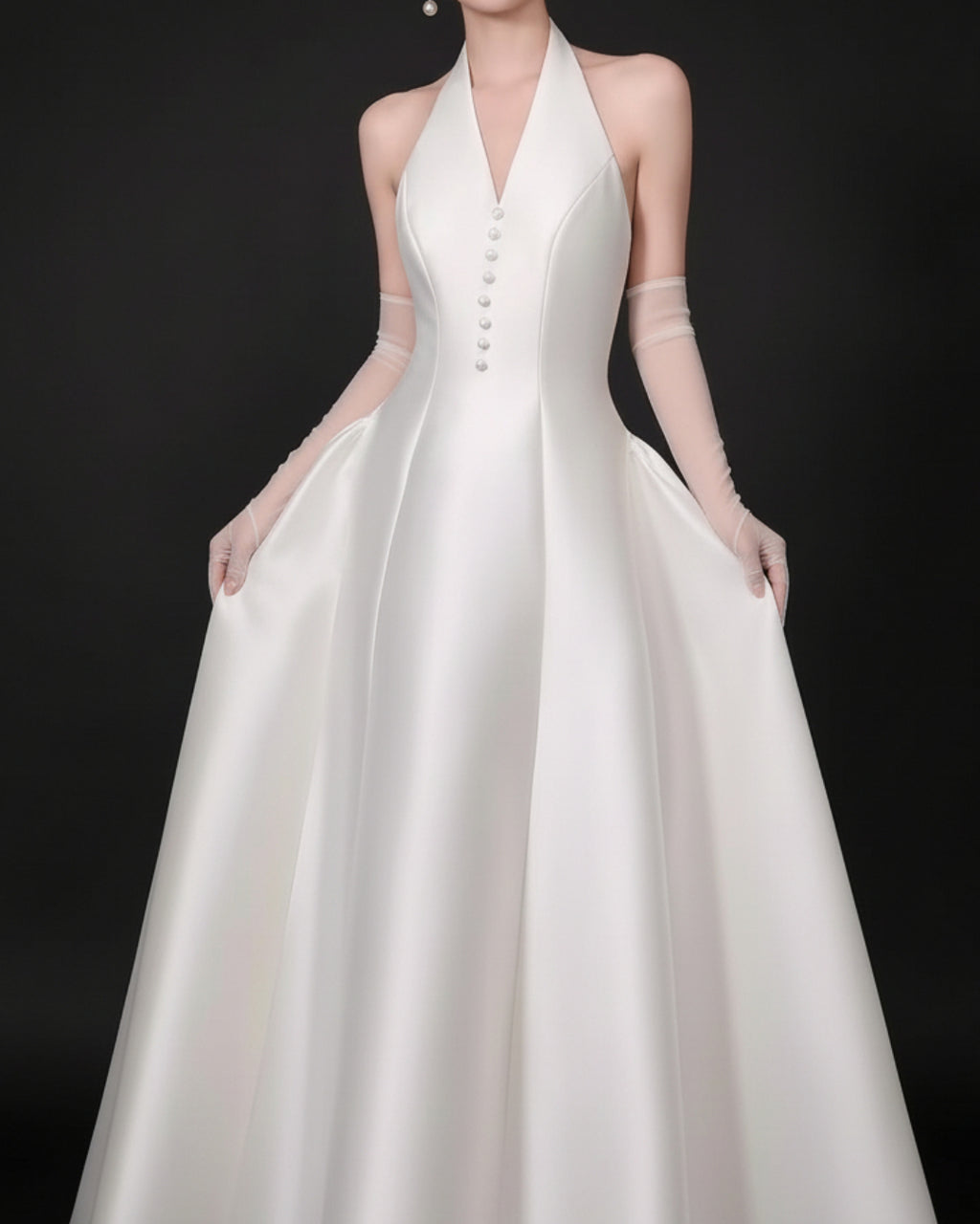 Vivienne Ivory Midi Dress, Premium Dress, huong boutique canada