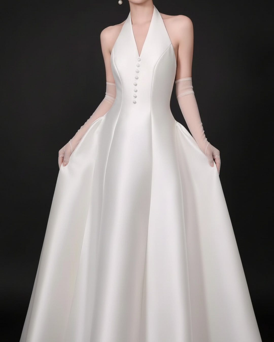 Vivienne Ivory Midi Dress, Premium Dress, huong boutique canada