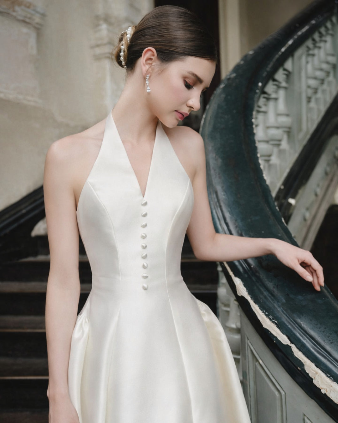 Vivienne Ivory Midi Dress, bridal shower dress, white bridal shower dress​, bridal shower dress for bride