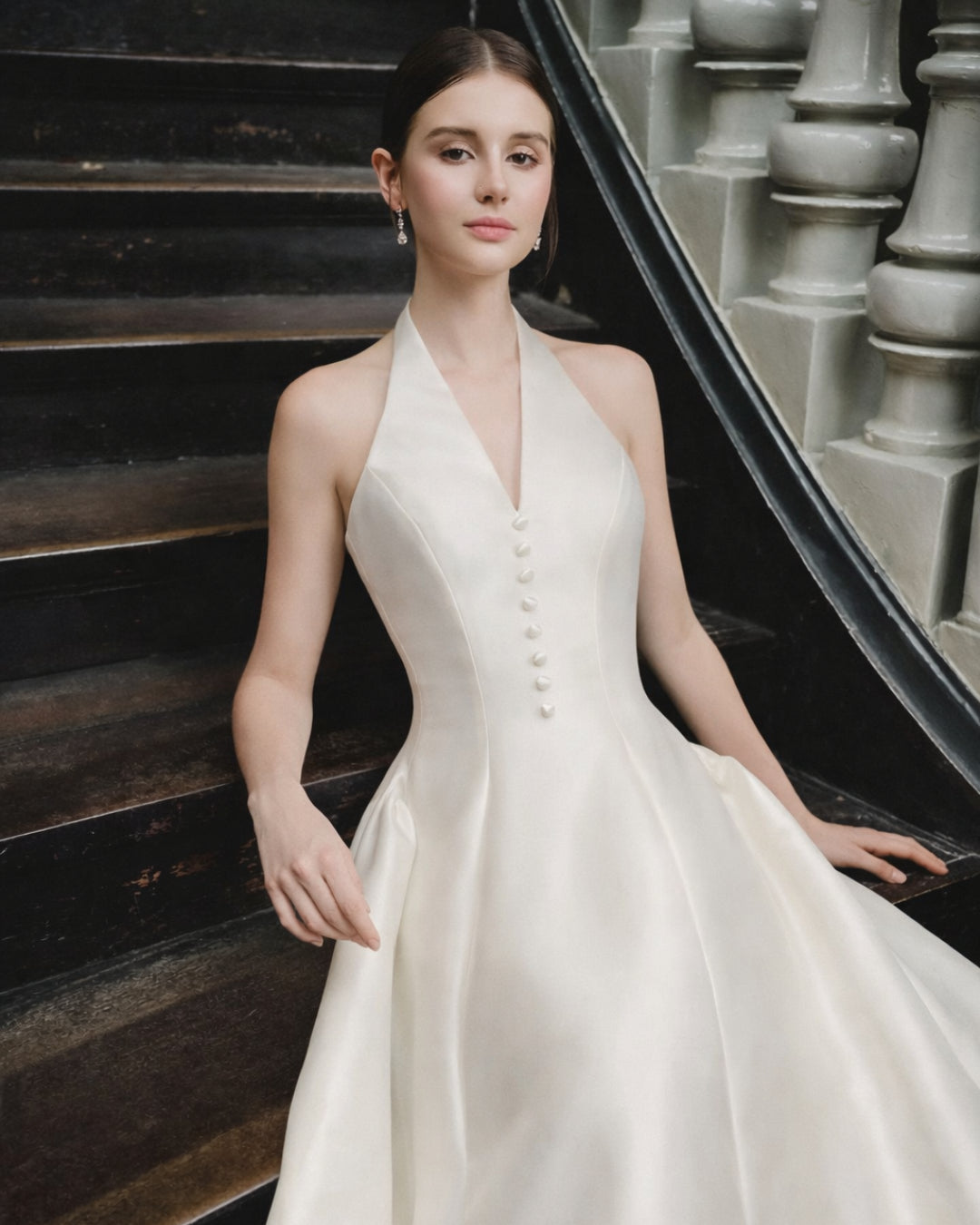 Vivienne Ivory Midi Dress, Premium Dress, huong boutique canada, rehearsal dinner dress​, bridal rehearsal dinner dress​