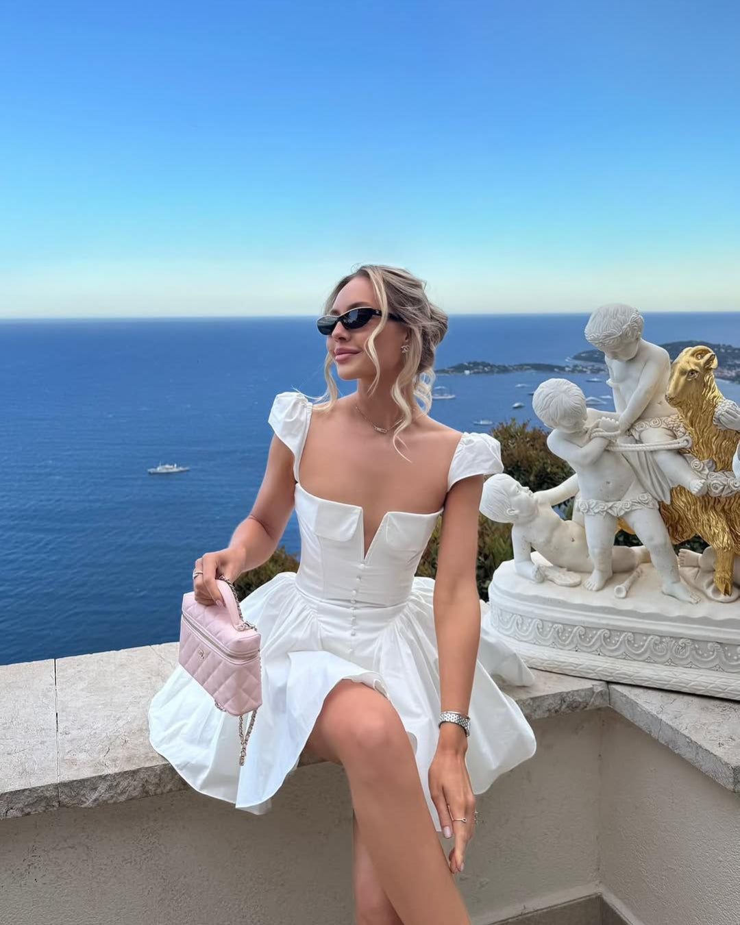 White Fit and Flare Corset Mini Dress - Summer Dress for Women White Fit and Flare Corset Mini Dress - Summer Dress for Women