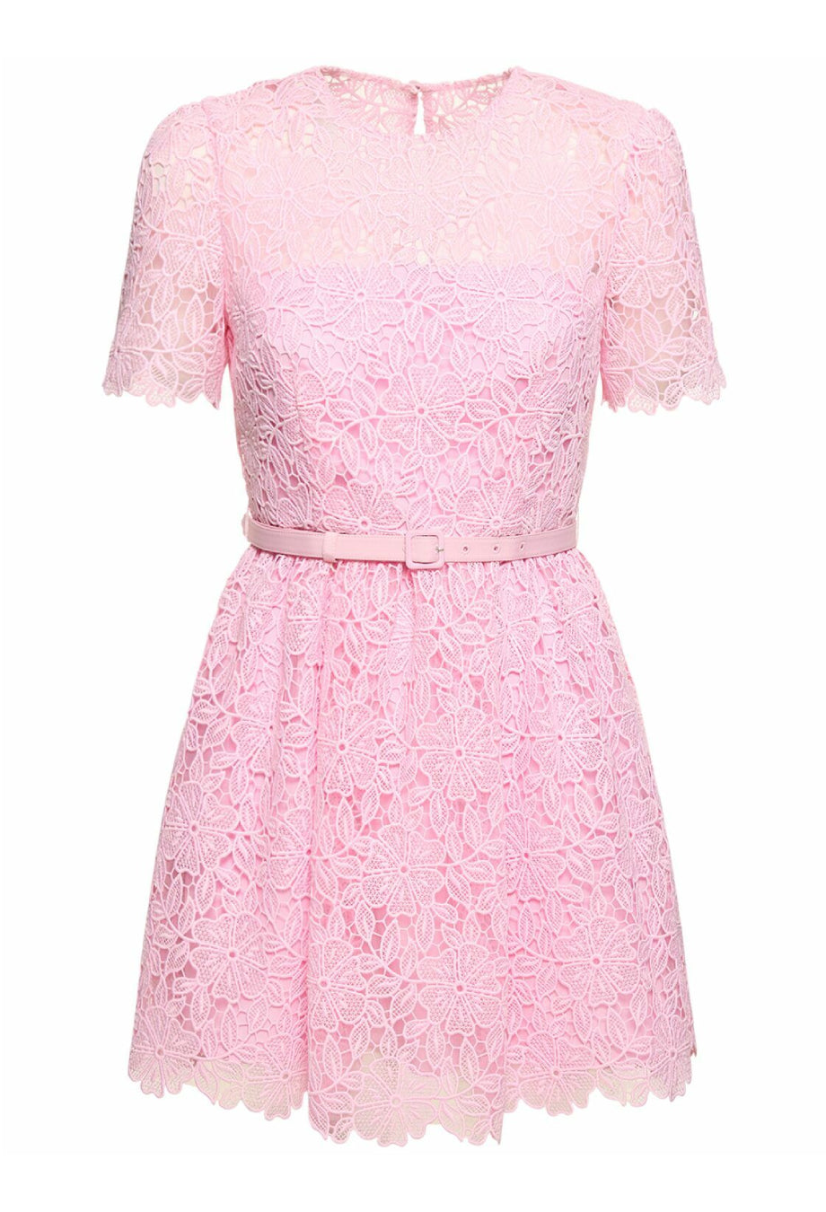 Willow Embroidered Floral Lace Mini Dress in Pink, lace dress mini​, lace mini dress pink