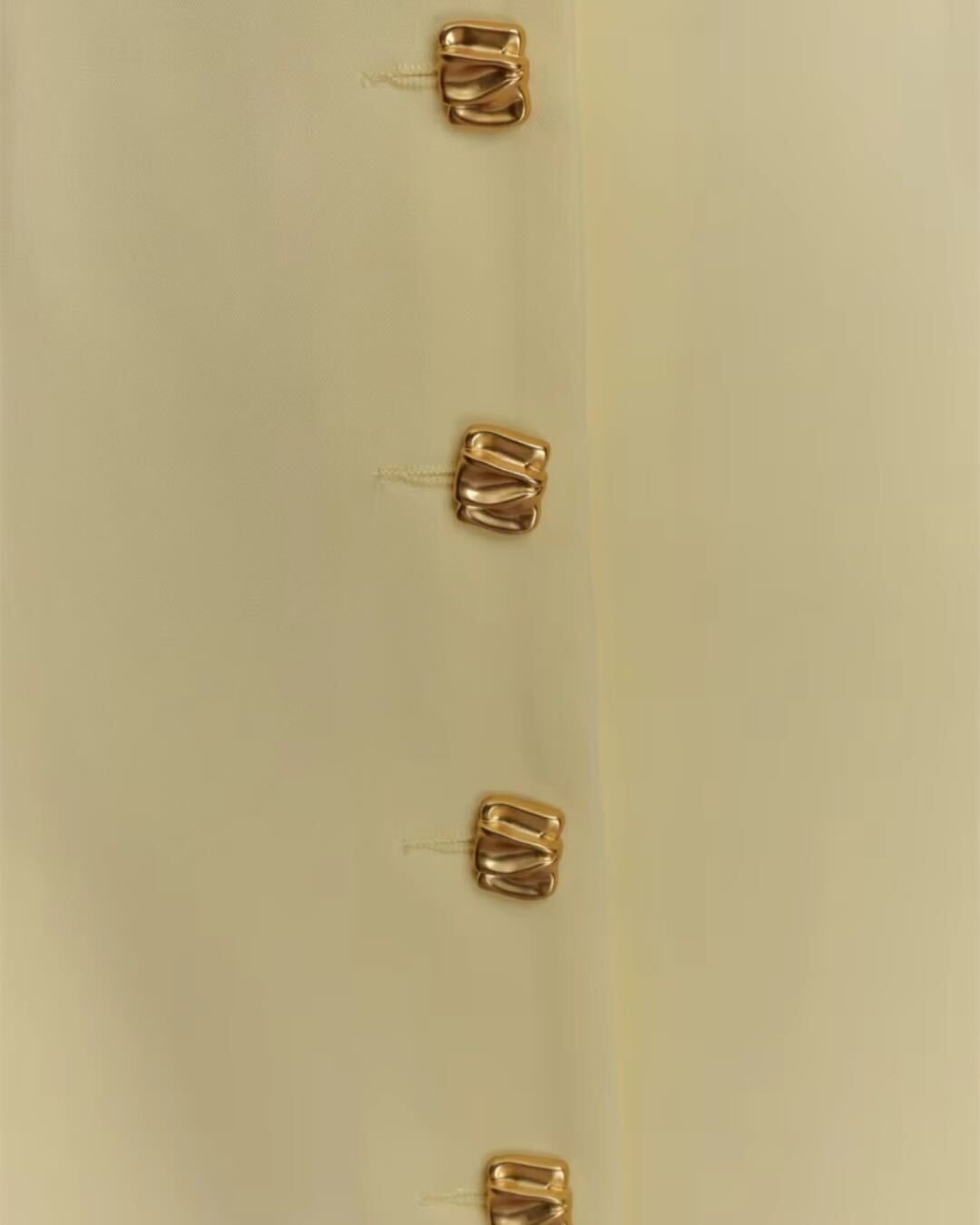 Yellow Cinched A-Line Mini Dress