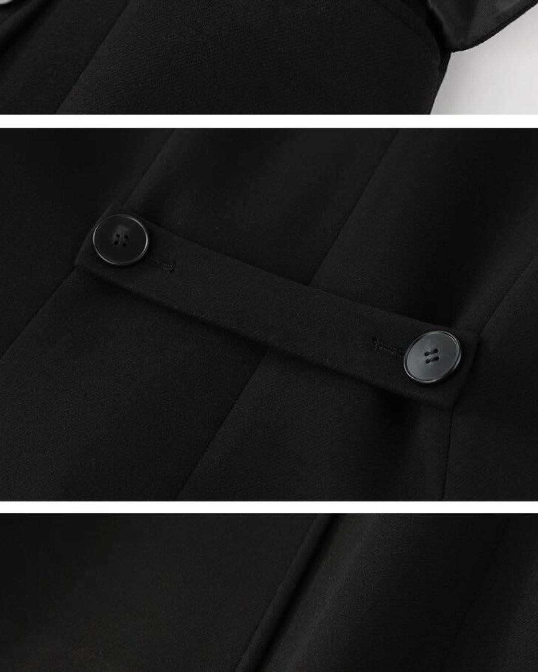 Ysabella Black Long Coat for Women, fall coats for women​, women coats​, black mac coat womens​