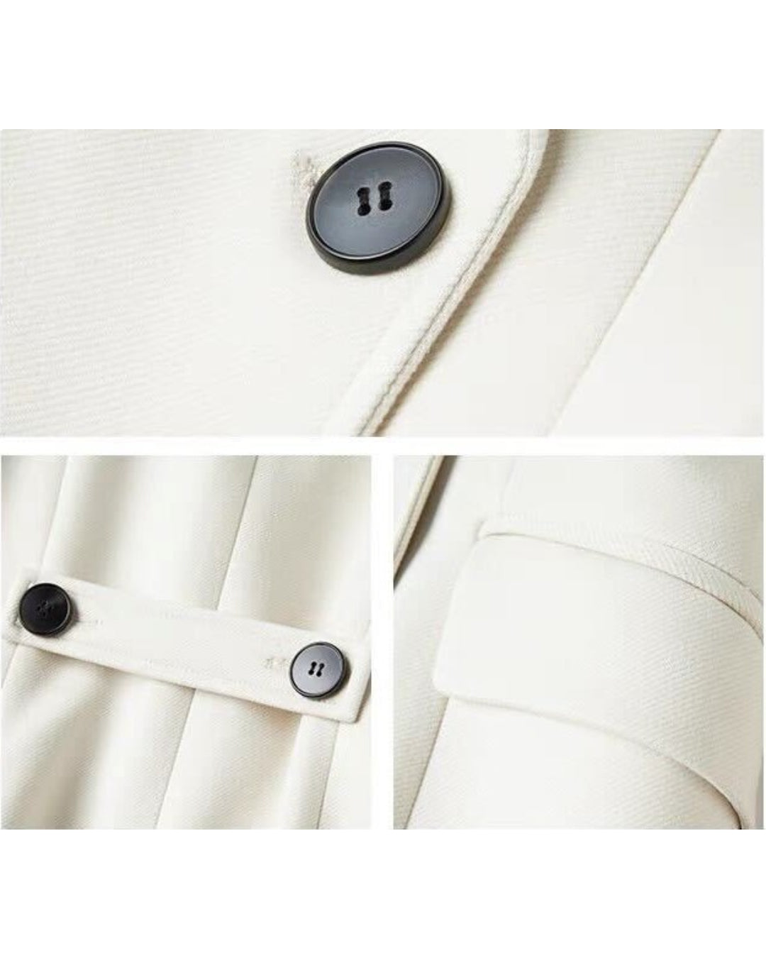 Ysabella Ivory Long Coat for Women, trench coat women, long coat women​, womens coat trench