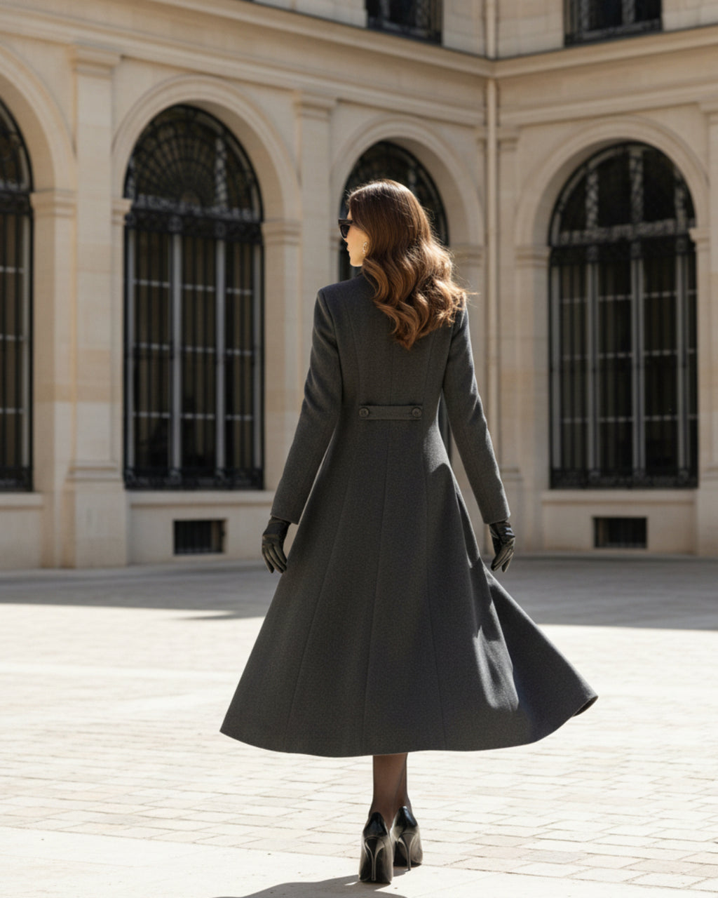 Ysabella Gray Long Coat for Women, coat women​, womens coats canada, lululemon womens coats​, vest coat womens