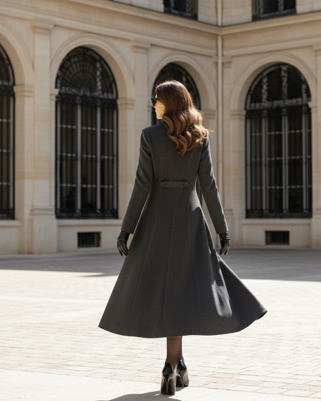 Ysabella Gray Long Coat for Women, coat women​, womens coats canada, lululemon womens coats​, vest coat womens